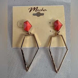 Mocha Gold Dangle Earrings